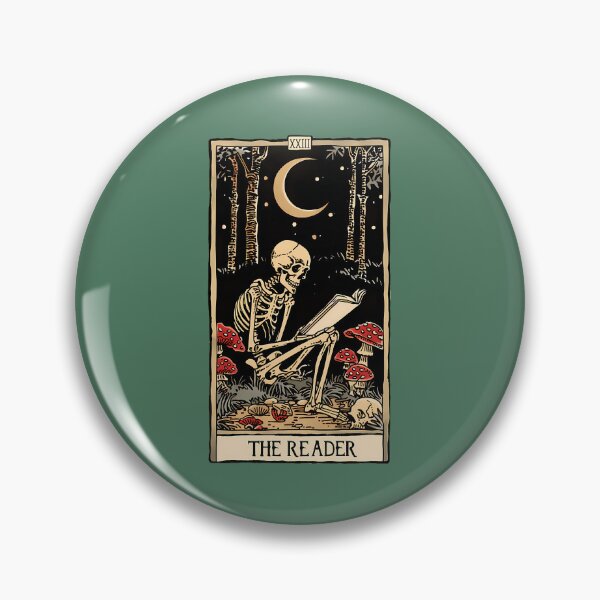 Item preview, The Reader Antique Tarot Cartomancy - Skull And Mushrooms With Moon designed and sold by Daylenow.