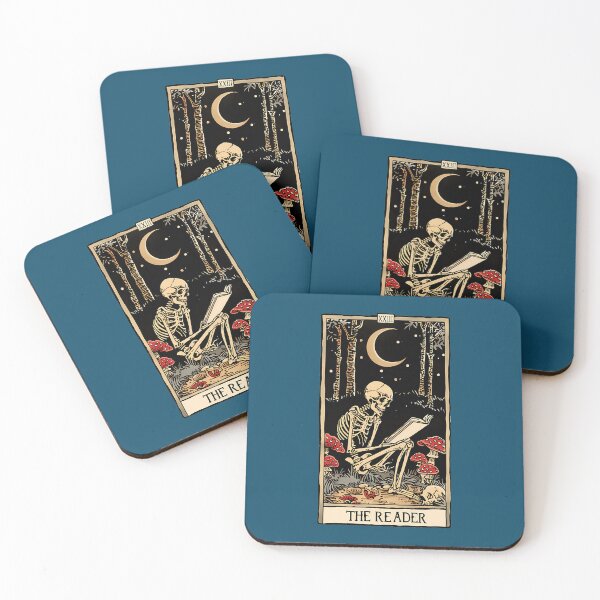 Item preview, The Reader Antique Tarot Cartomancy - Skull And Mushrooms With Moon designed and sold by Daylenow.
