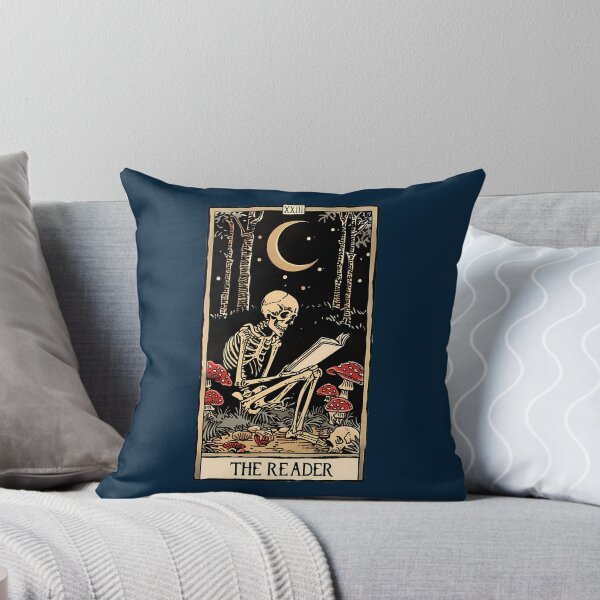 Item preview, The Reader Antique Tarot Cartomancy - Skull And Mushrooms With Moon designed and sold by Daylenow.