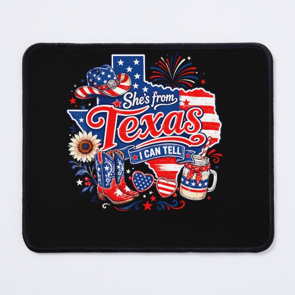 Item preview, She's From Texas I Can Tell Patriotic Cowgirl Boot Hat designed and sold by JoachimUnger.