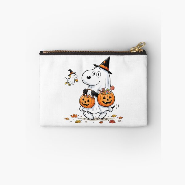 Item preview, Snoopy Halloween Ghost Carrying Pumpkin Candy Buckets. designed and sold by glendahabie.
