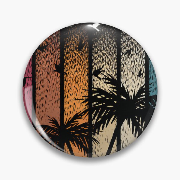 Item preview, AALIYAH - "no day without music" - Retro Palm Trees and Birds #4345 designed and sold by VividVortey.