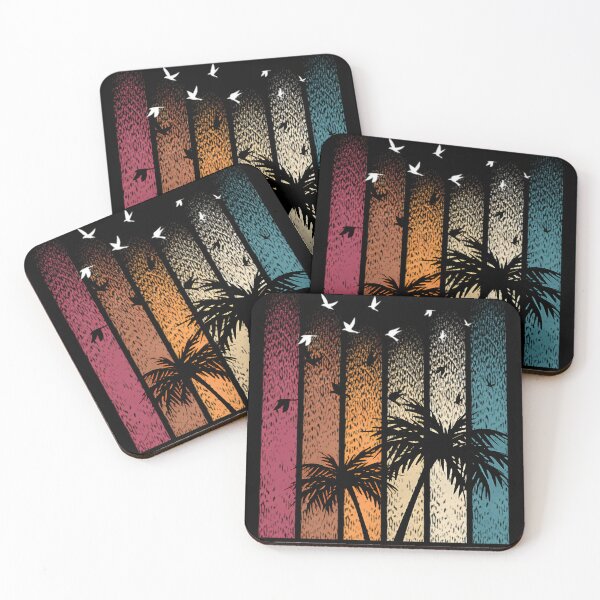 Item preview, AALIYAH - "no day without music" - Retro Palm Trees and Birds #4345 designed and sold by VividVortey.