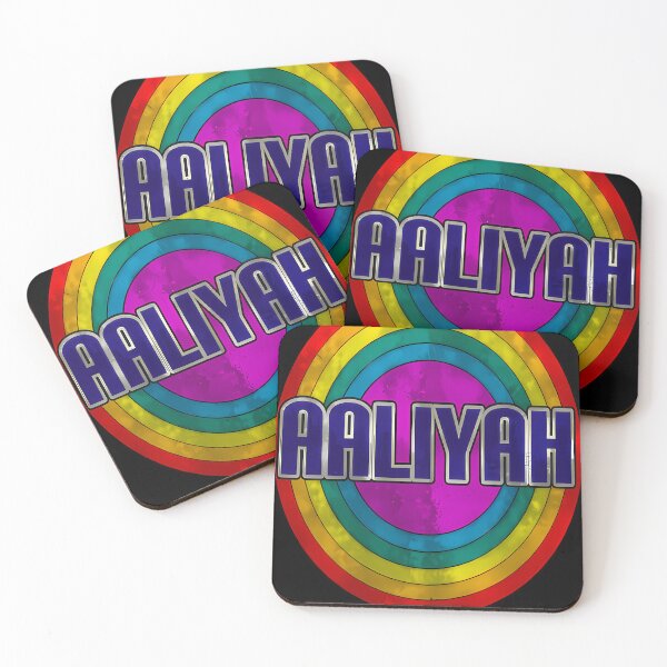 Item preview, Aaliyah â€“ Retro Rainbow Circle Emblem #5912 designed and sold by ChonkyWave.