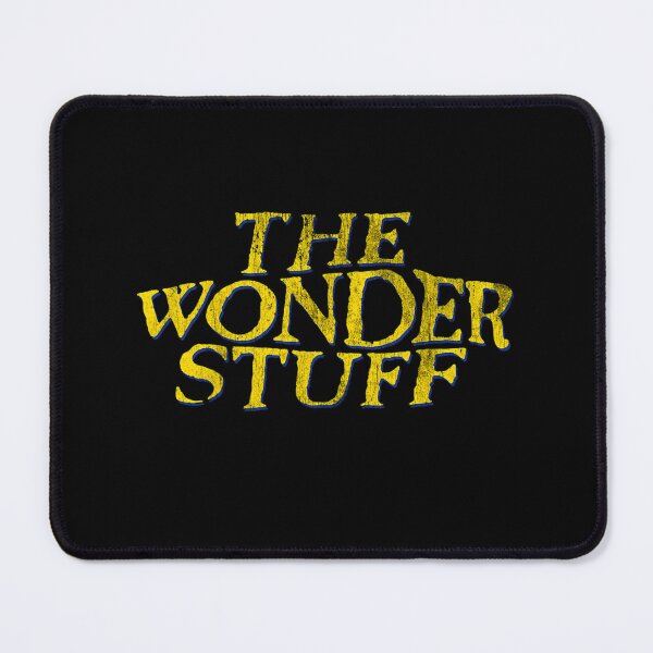 Item preview, The Wonder Stuff Alternative Indie Rock Yellow Distressed Font designed and sold by RosemarieFerry.