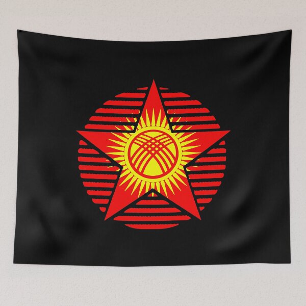Item preview, Retro Kyrgyzstan Flag Star KG designed and sold by shitpostee.
