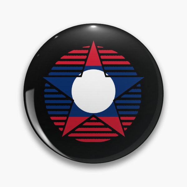 Item preview, Retro Laos Flag Star LA designed and sold by shitpostee.