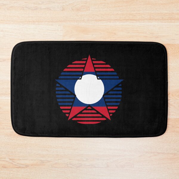 Item preview, Retro Laos Flag Star LA designed and sold by shitpostee.