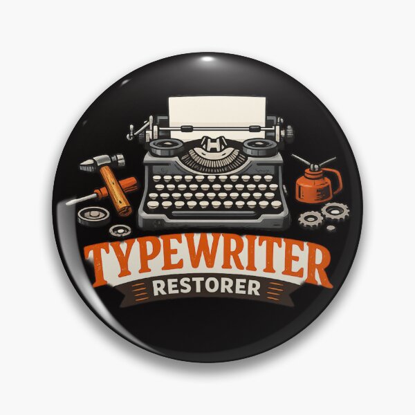 Item preview, Vintage Typewriter Restorer – Retro Typewriter Repair Design designed and sold by Tadeusz1.