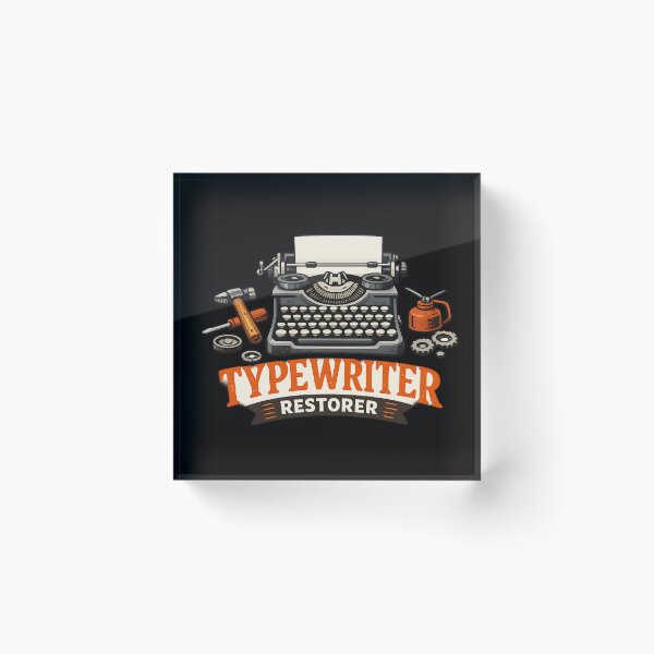 Item preview, Vintage Typewriter Restorer – Retro Typewriter Repair Design designed and sold by Tadeusz1.