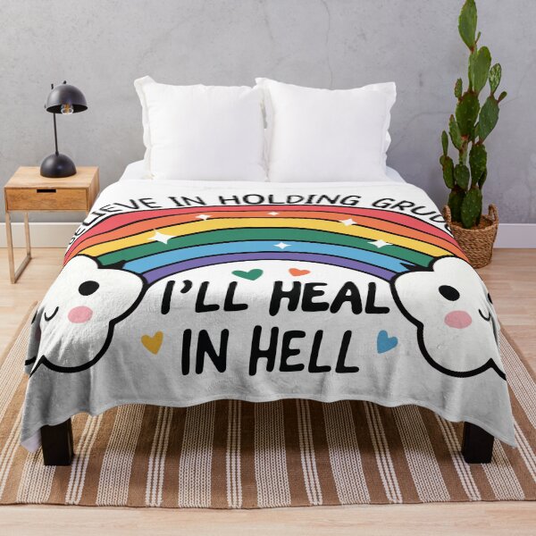 Item preview, I Believe in Holding Grudges I'll Heal in Hell designed and sold by BrownHorse90s.
