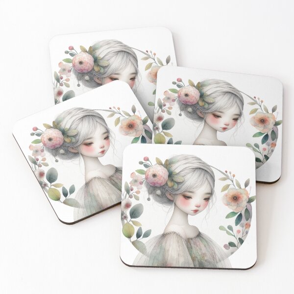 Item preview, Serene Spring Girl designed and sold by Beyondnote-Art.