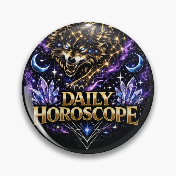 Item preview, Mystical Wolf Zodiac Daily Horoscope Astrology Cosmic Design designed and sold by irfanshikh.