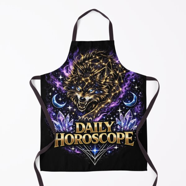 Item preview, Mystical Wolf Zodiac Daily Horoscope Astrology Cosmic Design designed and sold by irfanshikh.