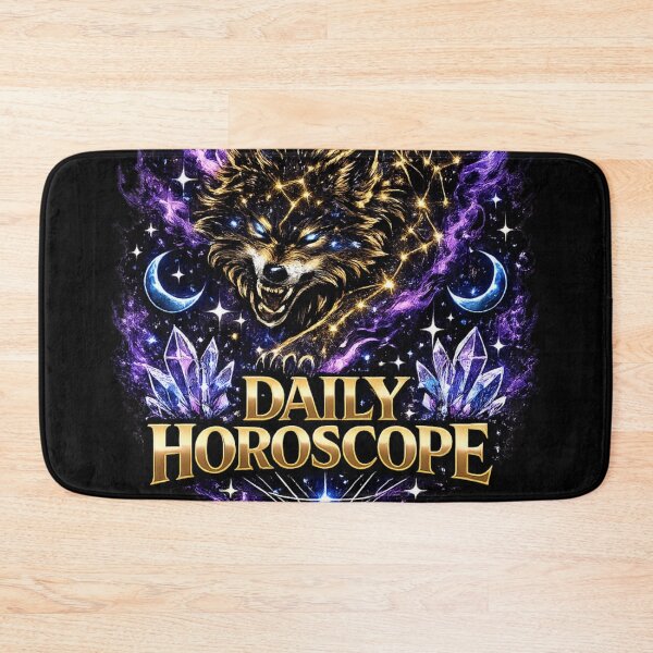 Item preview, Mystical Wolf Zodiac Daily Horoscope Astrology Cosmic Design designed and sold by irfanshikh.