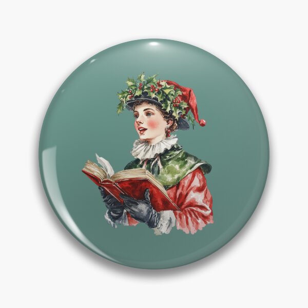 Item preview, Victorian Carol Singer with Holly Hat designed and sold by toKencrong.
