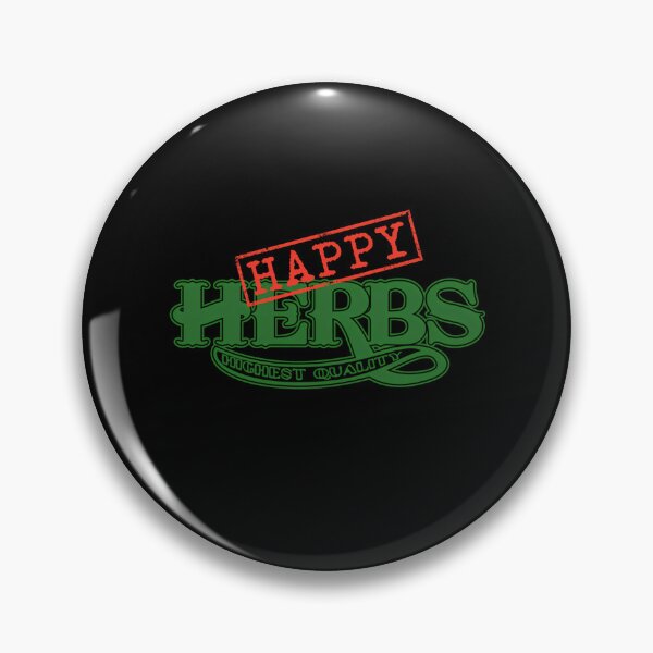 Item preview, Happy Herbs Highest Quality Green and Red Stamp designed and sold by RosemarieFerry.
