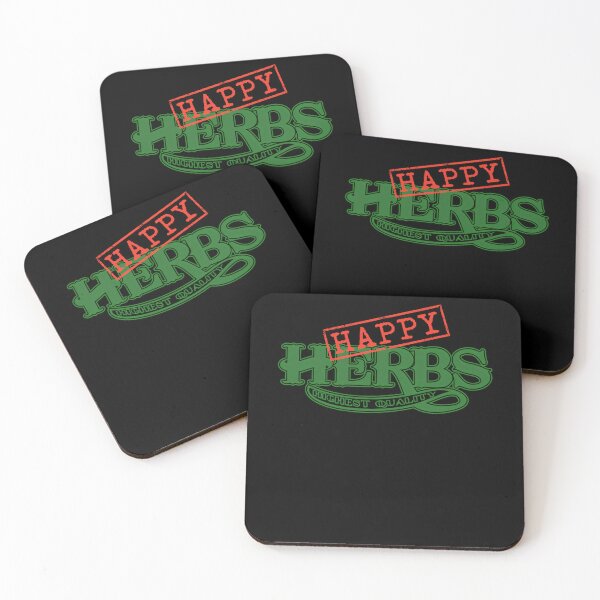 Item preview, Happy Herbs Highest Quality Green and Red Stamp designed and sold by RosemarieFerry.