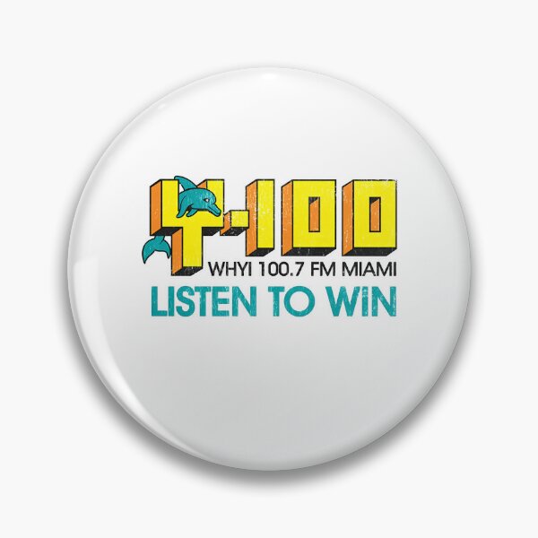 Item preview, Y-100 WHYI 100.7 FM Miami Listen To Win Dolphin Radio designed and sold by RosemarieFerry.