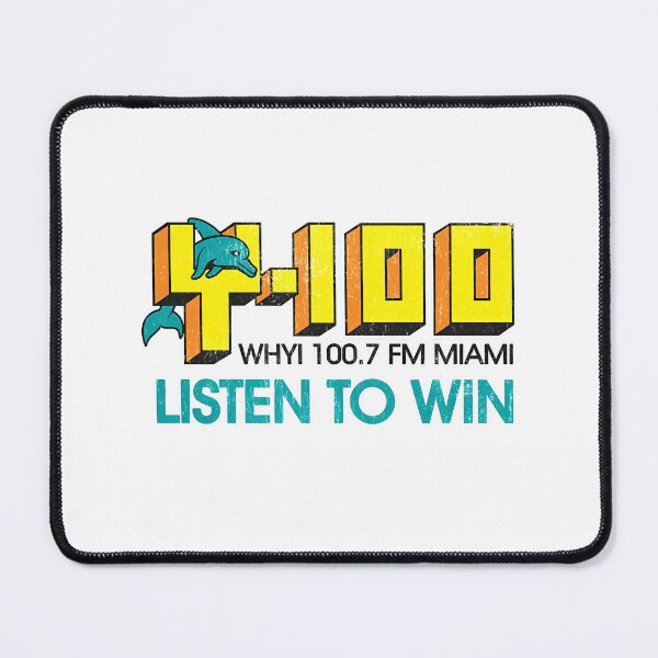 Item preview, Y-100 WHYI 100.7 FM Miami Listen To Win Dolphin Radio designed and sold by RosemarieFerry.