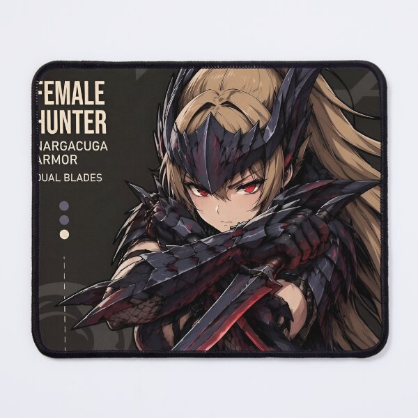 Item preview, Dark Dragon Female Hunter – Gothic Fantasy Warrior with Dual Blades designed and sold by Dyan4.