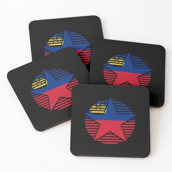 Item preview, Retro Liechtenstein Flag Star LI designed and sold by shitpostee.