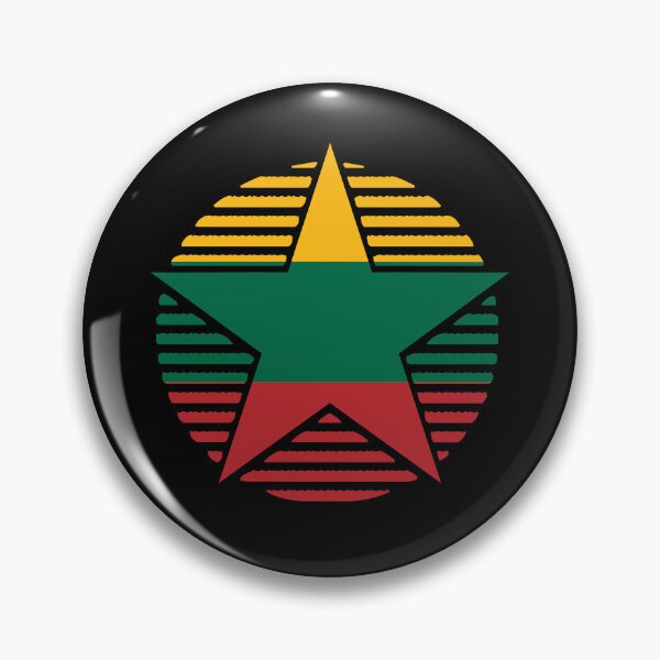 Item preview, Retro Lithuania Flag Star LT designed and sold by shitpostee.