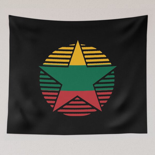 Item preview, Retro Lithuania Flag Star LT designed and sold by shitpostee.
