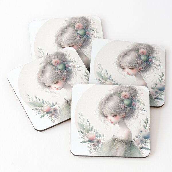 Item preview, Serene Spring Girl designed and sold by Beyondnote-Art.