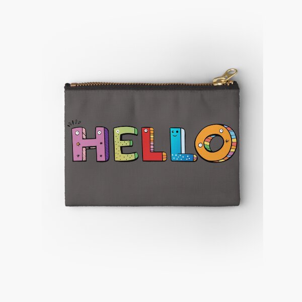 Item preview, Colorful HELLO Typography | Cute Retro Rainbow Lettering | Fun Positive Quote Design designed and sold by Rush2Buy.