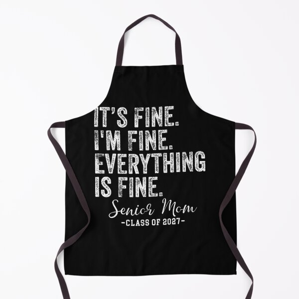 Item preview, Retro I'M Fine Everything Is Fine Senior Mom Class Of 2027 designed and sold by JoachimUnger.