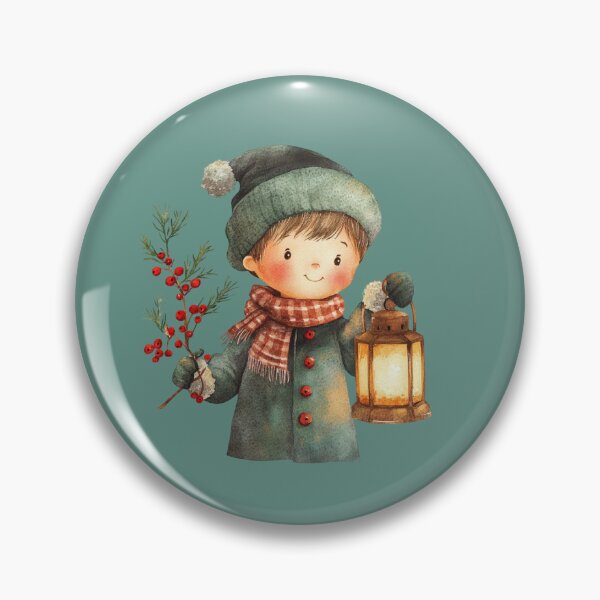 Item preview, Child Holding Lantern and Holly designed and sold by toKencrong.