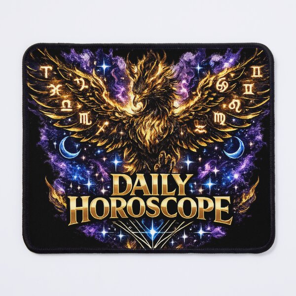 Item preview, Golden Phoenix Zodiac Daily Horoscope Astrology Cosmic Design designed and sold by irfanshikh.