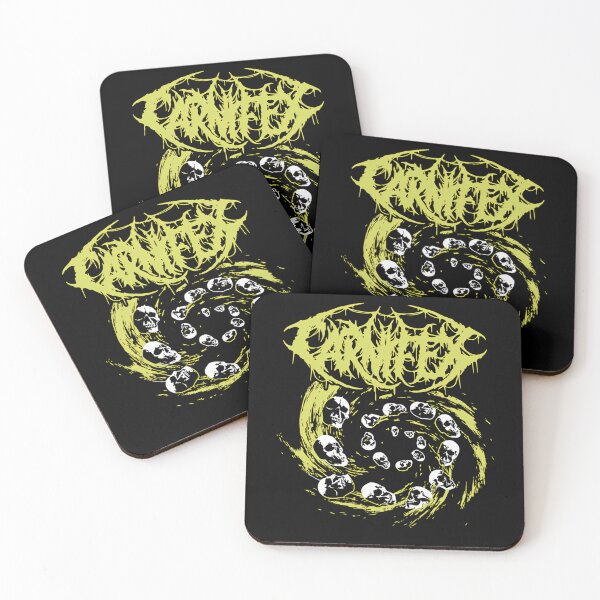 Item preview, Deathcore Metal Band Yellow Vortex Skulls Artwork designed and sold by marksangsida.