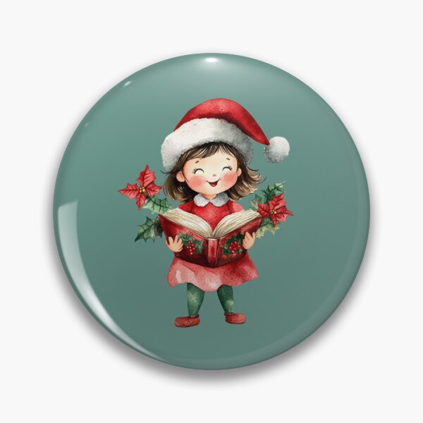 Item preview, Smiling Girl with Christmas Book designed and sold by toKencrong.