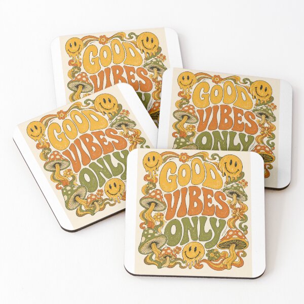 Item preview, Retro Good Vibes Only Vintage Hippie Aesthetic Design designed and sold by Bhinfy.