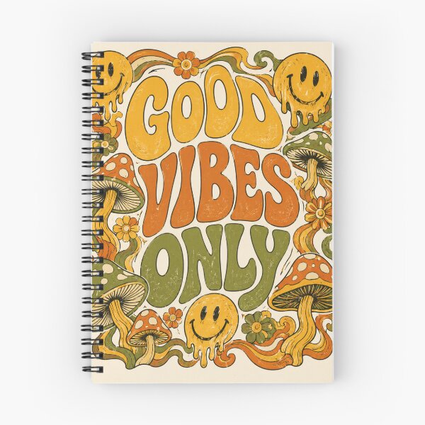 Item preview, Retro Good Vibes Only Vintage Hippie Aesthetic Design designed and sold by Bhinfy.