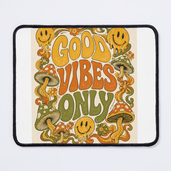 Item preview, Retro Good Vibes Only Vintage Hippie Aesthetic Design designed and sold by Bhinfy.