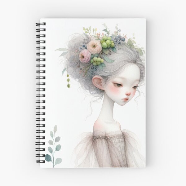 Item preview, Serene Spring Girl designed and sold by Beyondnote-Art.