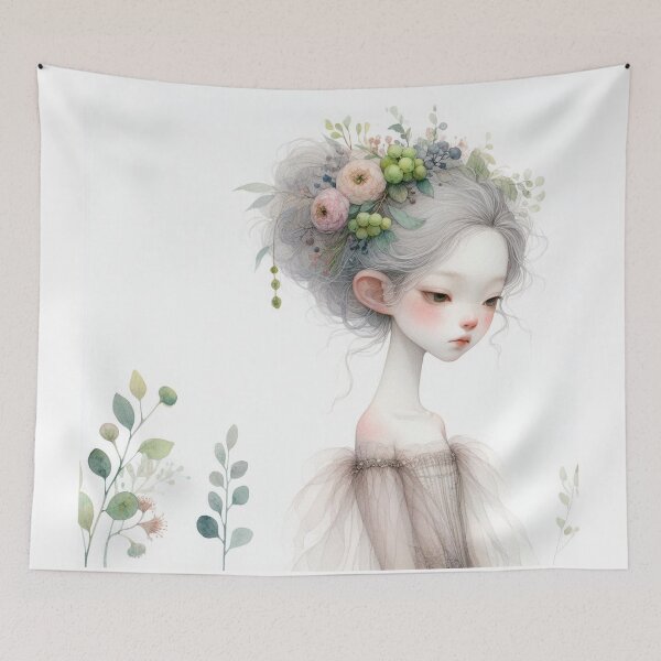Item preview, Serene Spring Girl designed and sold by Beyondnote-Art.