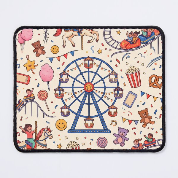 Item preview, Saturday Fun Fair | Colorful Carnival Seamless Pattern | Playful Weekend Aesthetic designed and sold by AP Digi Store.