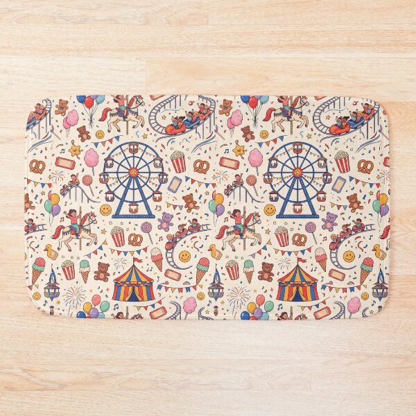 Item preview, Saturday Fun Fair | Colorful Carnival Seamless Pattern | Playful Weekend Aesthetic designed and sold by AP Digi Store.