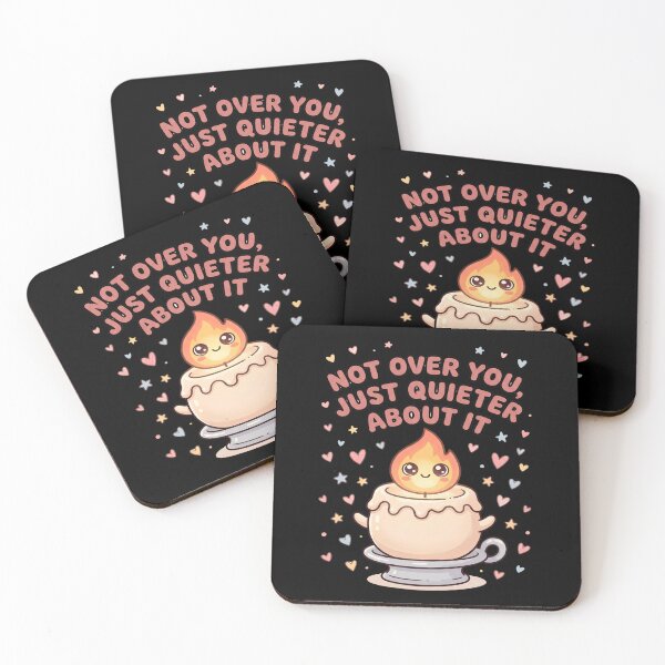 Item preview, Not Over You, Just Quieter About It - Cute Candle Character Design designed and sold by KansydMerch.