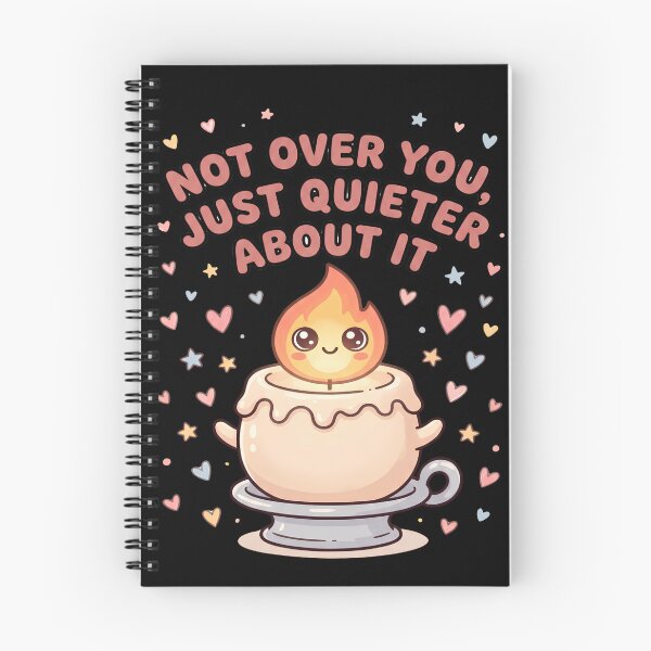 Item preview, Not Over You, Just Quieter About It - Cute Candle Character Design designed and sold by KansydMerch.