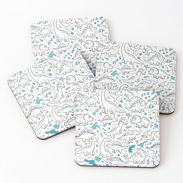 Item preview, Dino pattern DIY coloring  designed and sold by Manssi Kajal.