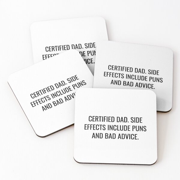 Item preview, Certified Dad Side Effects Funny Tee designed and sold by low battery meme design.
