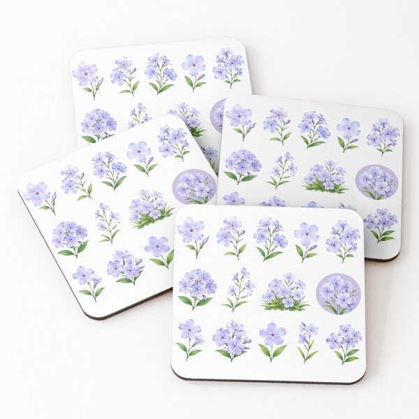 Item preview, Soft Blue Phlox Flower Bouquet Vintage Botanical Floral Aesthetic designed and sold by Rehnair.