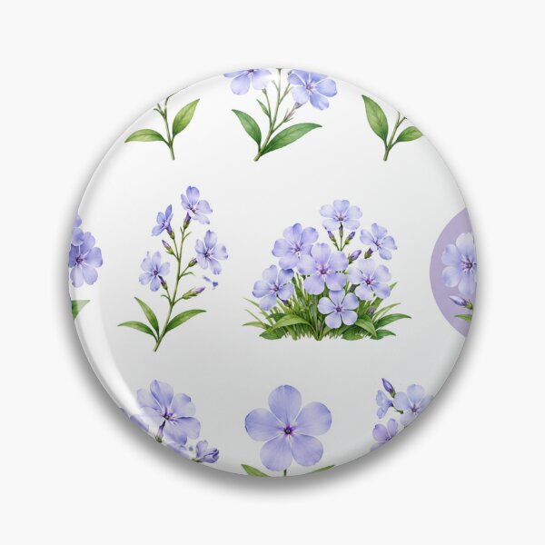Item preview, Soft Blue Phlox Flower Bouquet Vintage Botanical Floral Aesthetic designed and sold by Rehnair.