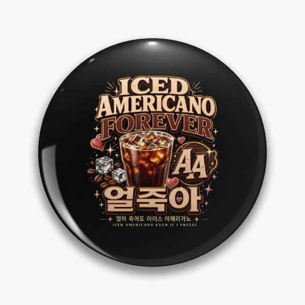 Item preview, Iced Americano Forever Korean Coffee Lover designed and sold by Jasardpu.