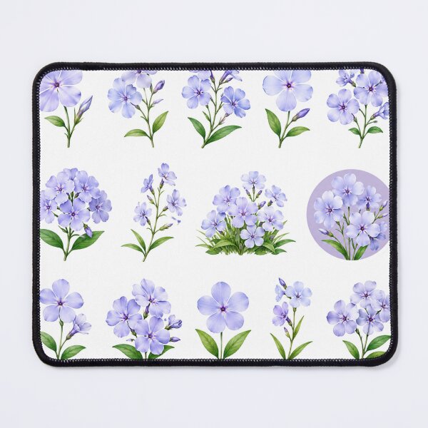 Item preview, Soft Blue Phlox Flower Bouquet Vintage Botanical Floral Aesthetic designed and sold by Rehnair.